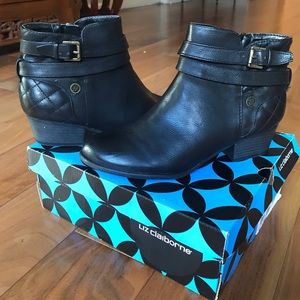 Liz Claiborne black booties